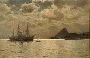 Eduardo de Martino Night View of Rio de Janeiro oil painting on canvas